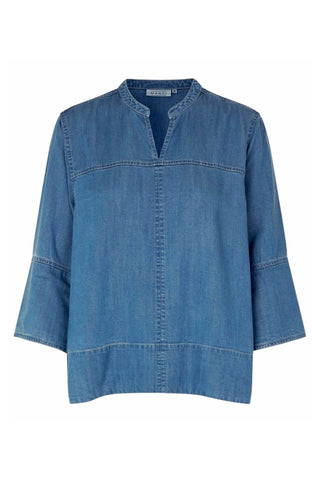 Deirdre Denim Top in Light Denim