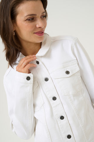Zelina Denim Jacket in Chalk