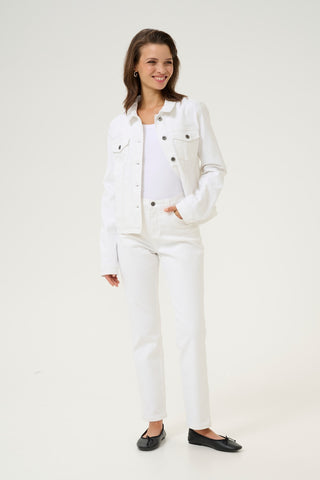 Zelina Denim Jacket in Chalk