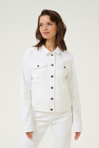Zelina Denim Jacket in Chalk