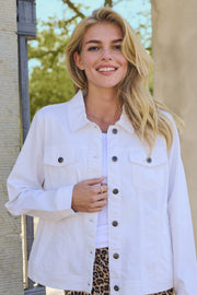 Zelina Denim Jacket in Chalk