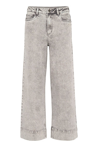 Amelia 7/8 Crop Jeans in Grey Washed Denim