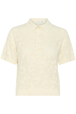 Abela Knit Polo Shirt in Turtledove