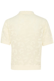 Abela Knit Polo Shirt in Turtledove