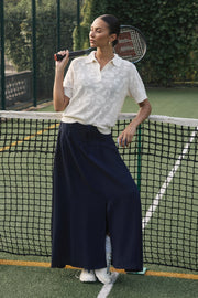 Abela Knit Polo Shirt in Turtledove