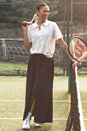 Abela Knit Polo Shirt in Turtledove