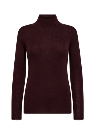 Bouch Thin Rollneck Sweater in Fudge