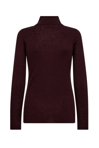 Bouch Thin Rollneck Sweater in Fudge