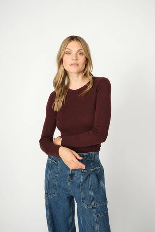 Bouch Thin Crew Sweater in Fudge
