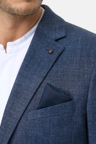 Jersey Suit With Drawstring Waist Pant in Navy