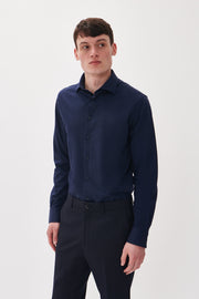 Marc Long-Sleeved Cross-Hatch Sport Shirt in 4 Colours