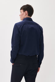 Marc Long-Sleeved Cross-Hatch Sport Shirt in 4 Colours