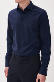 Marc Long-Sleeved Cross-Hatch Sport Shirt in 4 Colours