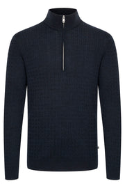 Mason Merino-Wool, Quarter-Zip Cable Sweater in 2 Colours