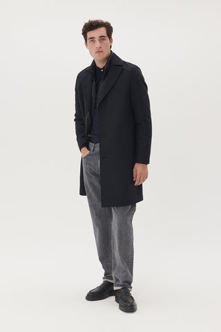 Breather Coat in Dark Navy