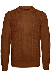 Triton Crew-Neck Cable-Knit Sweater in 2 Colours