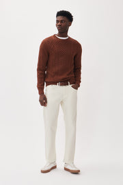 Triton Crew-Neck Cable-Knit Sweater in 2 Colours