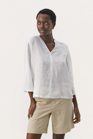 Gertha Blouse in Bright White