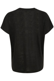 Axelines V-Neck Linen T-Shirt in 3 Colours