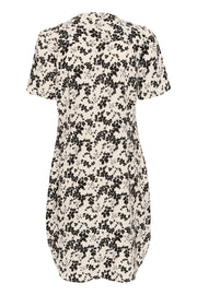 Aminase Dress in Black Contrast Flower Print