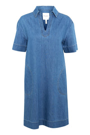 Raquela Dress in Light Blue Denim