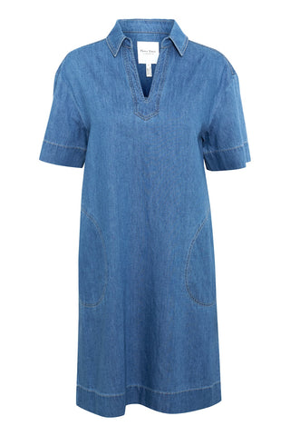 Raquela Dress in Light Blue Denim