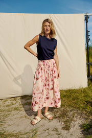 Rowena Organic-Cotton Tank Top in Oceania