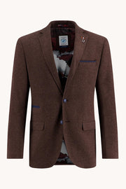 Pique Sport Coat in Chocolate Brown