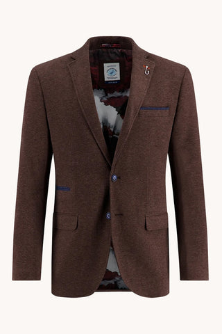 Pique Sport Coat in Chocolate Brown