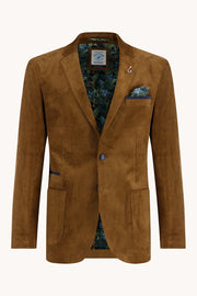 Ribbed Sport Coat in Chocolate Brown