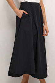 Lio Iris Long Skirt in Black