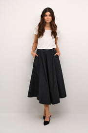 Lio Iris Long Skirt in Black