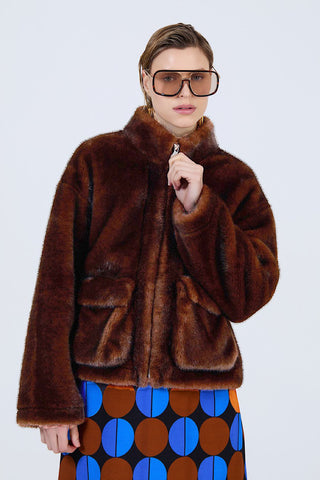 Faux Fur Short Fall Coat