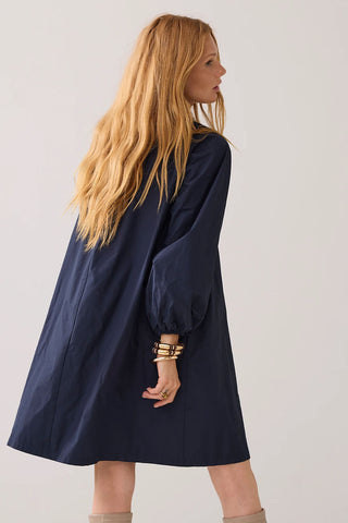 Taft Dress in Midnight Blue