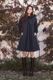 Taft Dress in Midnight Blue