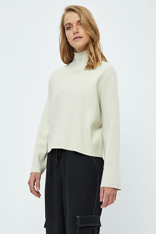 Lupi Mock Neck Knit Sweater in 2 Colors