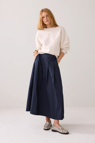 Taft Light Skirt in Midnight Blue