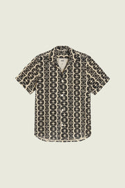 Hypnotise Cuba Net Shirt in Black Print