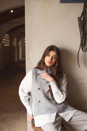 Embellished Spencer Cozy Melange Knit in Mist