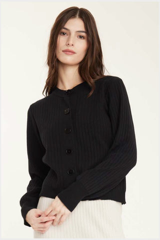 RIbbed-Knit Cardigan in 2 Colours