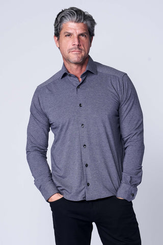 Long Sleeve Casual Shirt in Grey