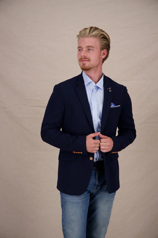 Bubble Blazer in Navy