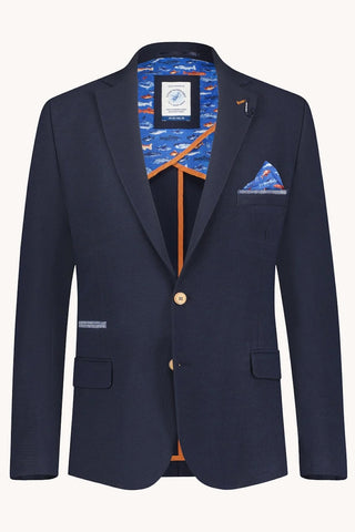 Bubble Blazer in Navy