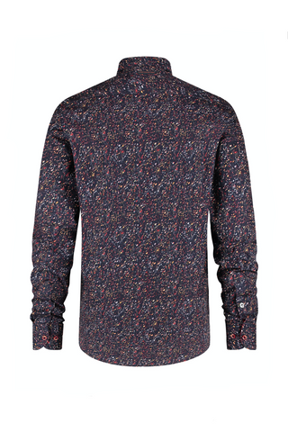 Long sleeve shirt in music notes print