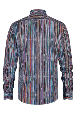 Long-Sleeved Shirt With Multicolour Record Cover Print