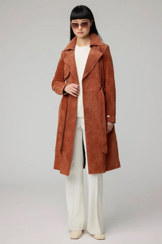 Alexis Suede Trench Coat in 2 Colours