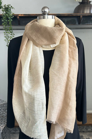 Ombre Linen Scarf in 2 Colours