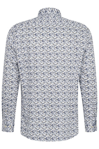 Long-Sleeved Shirt in Mini Floral Pattern