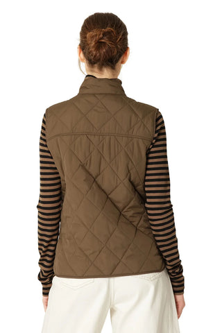 Quilted Short Vest in 2 Colors
