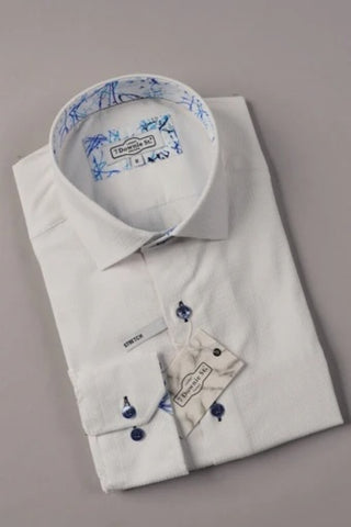 Long Sleeve Casual Shirt in White